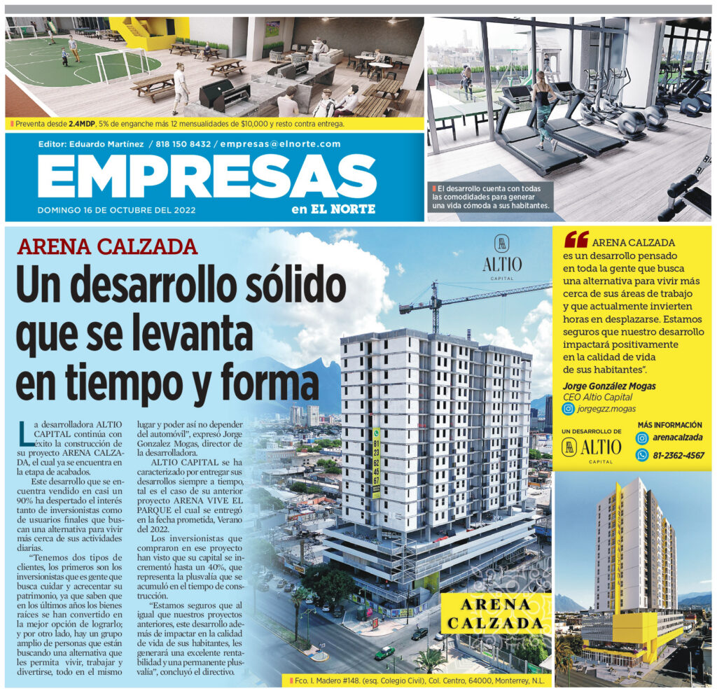 Un desarrollo sólido que se levanta en tiempo y forma