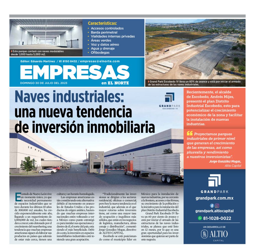 Naves Industriales: Una nueva tendencia de inversión inmobiliaria